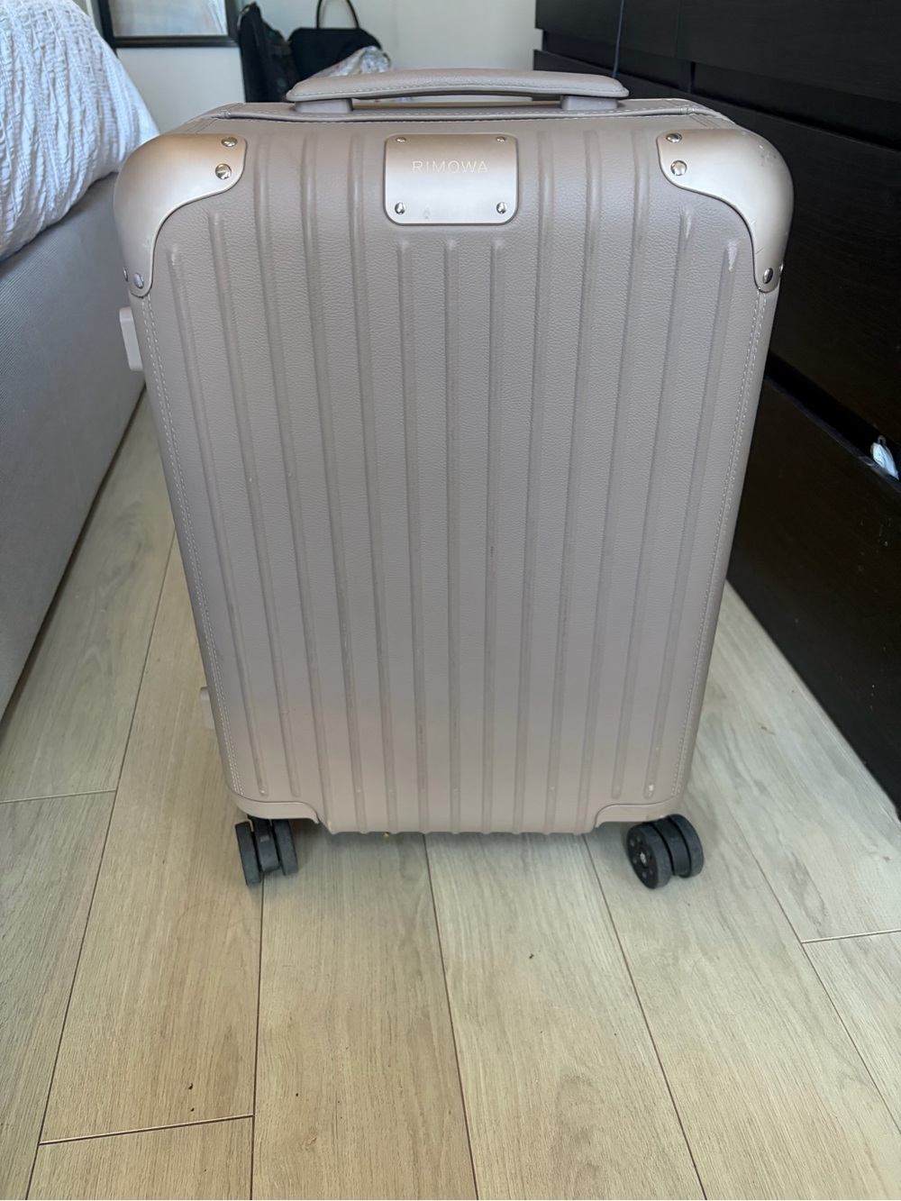 RIMOWA Champagne Metallic Carry-On Spinner